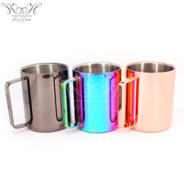 16OZ Double Walled Stainless Steel Mug with Handle